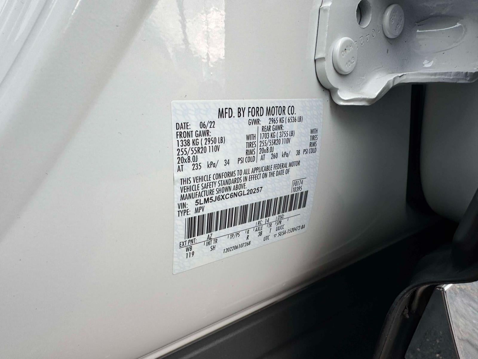 2022 Lincoln Aviator Standard