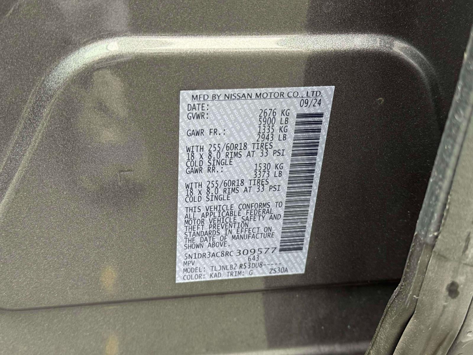 2024 Nissan Pathfinder S 4WD