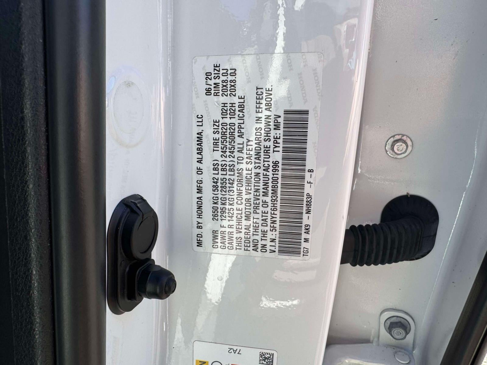 2021 Honda Pilot AWD Touring 8 Passenger